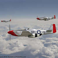 Buy canvas prints of P51 Mustang - 334th Fighting Eagles by Pat Speirs