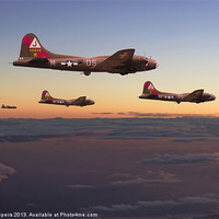 Buy canvas prints of B17 - 511 Sqdn - A Winters Tale  (2) by Pat Speirs