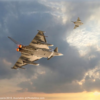 Buy canvas prints of RAF Typhoon - Evensong by Pat Speirs