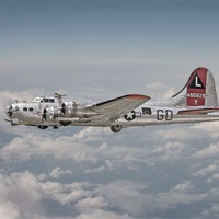Buy canvas prints of Boeing B17G - Warbirds Portrait Series by Pat Speirs