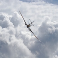 Buy canvas prints of Spitfire - Flight Serenity by Pat Speirs