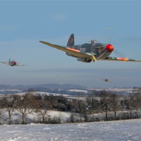 Buy canvas prints of Yak9 - the Russians are coming! by Pat Speirs