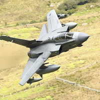 Buy canvas prints of RAF Tornado - Mach Loop, Wales by Pat Speirs