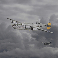 Buy canvas prints of B24 Liberator - 446th Bomb Group by Pat Speirs