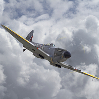 Buy canvas prints of Spitfire Mk XVI by Pat Speirs