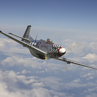 Buy canvas prints of P51 Mustang - Big Beautiful Doll by Pat Speirs