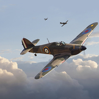 Buy canvas prints of Hurricane - Fighter Sweep by Pat Speirs
