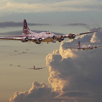 Buy canvas prints of B17 - Just Another Day by Pat Speirs
