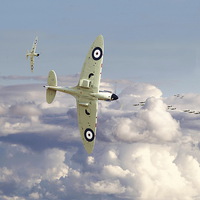 Buy canvas prints of  Spitfire - '.....to so few'. by Pat Speirs