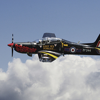 Buy canvas prints of  RAF Tucano - Trainer Display Aircraft by Pat Speirs