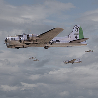 Buy canvas prints of  B17s in Italy - !5th Air Force by Pat Speirs