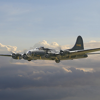Buy canvas prints of  B17 - 8th Air Force Icon - 'Memphis Belle' by Pat Speirs