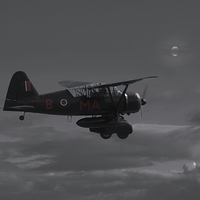 Buy canvas prints of Westland Lysander - 'Moonlit Mission'  by Pat Speirs