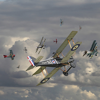 Buy canvas prints of  WW1 - 'Wings' by Pat Speirs