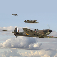 Buy canvas prints of  Spitfire - 54 Squadron - September 1940 by Pat Speirs
