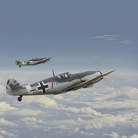 Buy canvas prints of Bf 109-G 'Honour the Threat' by Pat Speirs