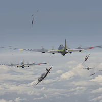 Buy canvas prints of B17 Series - 'Hard Road Home'  by Pat Speirs