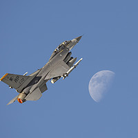 Buy canvas prints of F16 - 'Aiming High' by Pat Speirs