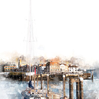 Buy canvas prints of Spice Island, Portsmouth, England by Ann Garrett