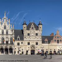 Buy canvas prints of The Town Hall, Mechelen, Belgium by Ann Garrett