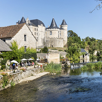 Buy canvas prints of The Water Mill, Verteuil-sur-Charente, France by Ann Garrett