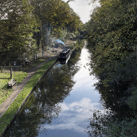 Buy canvas prints of Shropshire Union Canal, Brewood by Ann Garrett