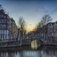 Buy canvas prints of Twilight in Amsterdam by Ann Garrett