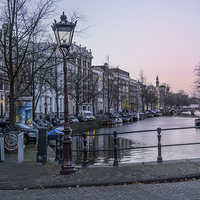 Buy canvas prints of Amsterdam Sunset by Ann Garrett