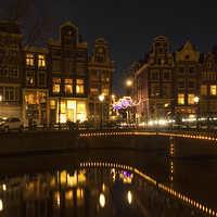Buy canvas prints of The Nine Streets Amsterdam by Ann Garrett