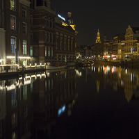Buy canvas prints of Amsterdam at Night 2 by Ann Garrett
