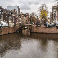Buy canvas prints of Keizergracht Bridges Amsterdam by Ann Garrett