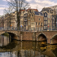 Buy canvas prints of Amsterdam Corner by Ann Garrett