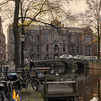 Buy canvas prints of Amsterdam Academia by Ann Garrett