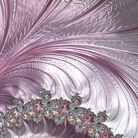 Buy canvas prints of Pink Froth A fractal Abstract by Ann Garrett