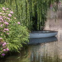 Buy canvas prints of River Trieux in Pontrieux France by Ann Garrett