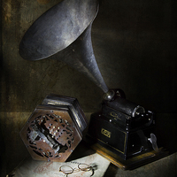 Buy canvas prints of The Phonograph 3 by Ann Garrett