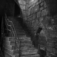 Buy canvas prints of Old Steps in Chester by Ann Garrett