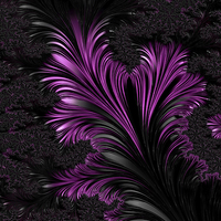 Buy canvas prints of Purple Twist  - A Fractal Abstract by Ann Garrett
