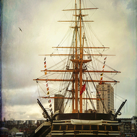 Buy canvas prints of HMS Warrior  by Ann Garrett