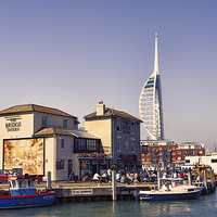 Buy canvas prints of Camber Dock, Old Portsmouth by Ann Garrett