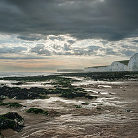 Buy canvas prints of The Seven Sisters, Sussex by Ann Garrett