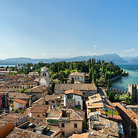 Buy canvas prints of Sirmione Peninsula Lake Garda Italy by Ann Garrett