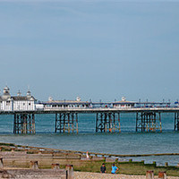 Buy canvas prints of Eastbourne Pier - Panorama by Ann Garrett