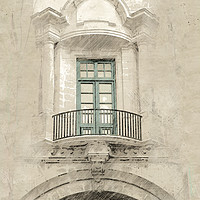 Buy canvas prints of A Classical Balcony in Malta by Ann Garrett
