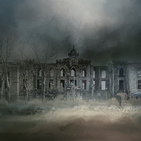 Buy canvas prints of Hospital Ruins by Ann Garrett