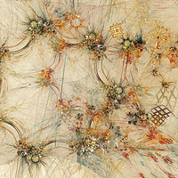Buy canvas prints of Fractal Embroidery by Ann Garrett