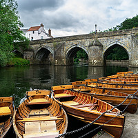 Buy canvas prints of Elvet Bridge Durham by Ann Garrett