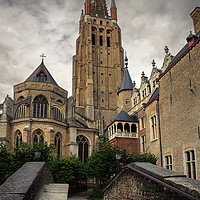 Buy canvas prints of The Church of Our Lady Bruges by Ann Garrett