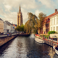 Buy canvas prints of Church of Our Lady Bruges by Ann Garrett