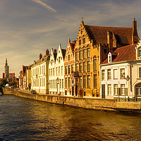 Buy canvas prints of Bruges Canal by Ann Garrett